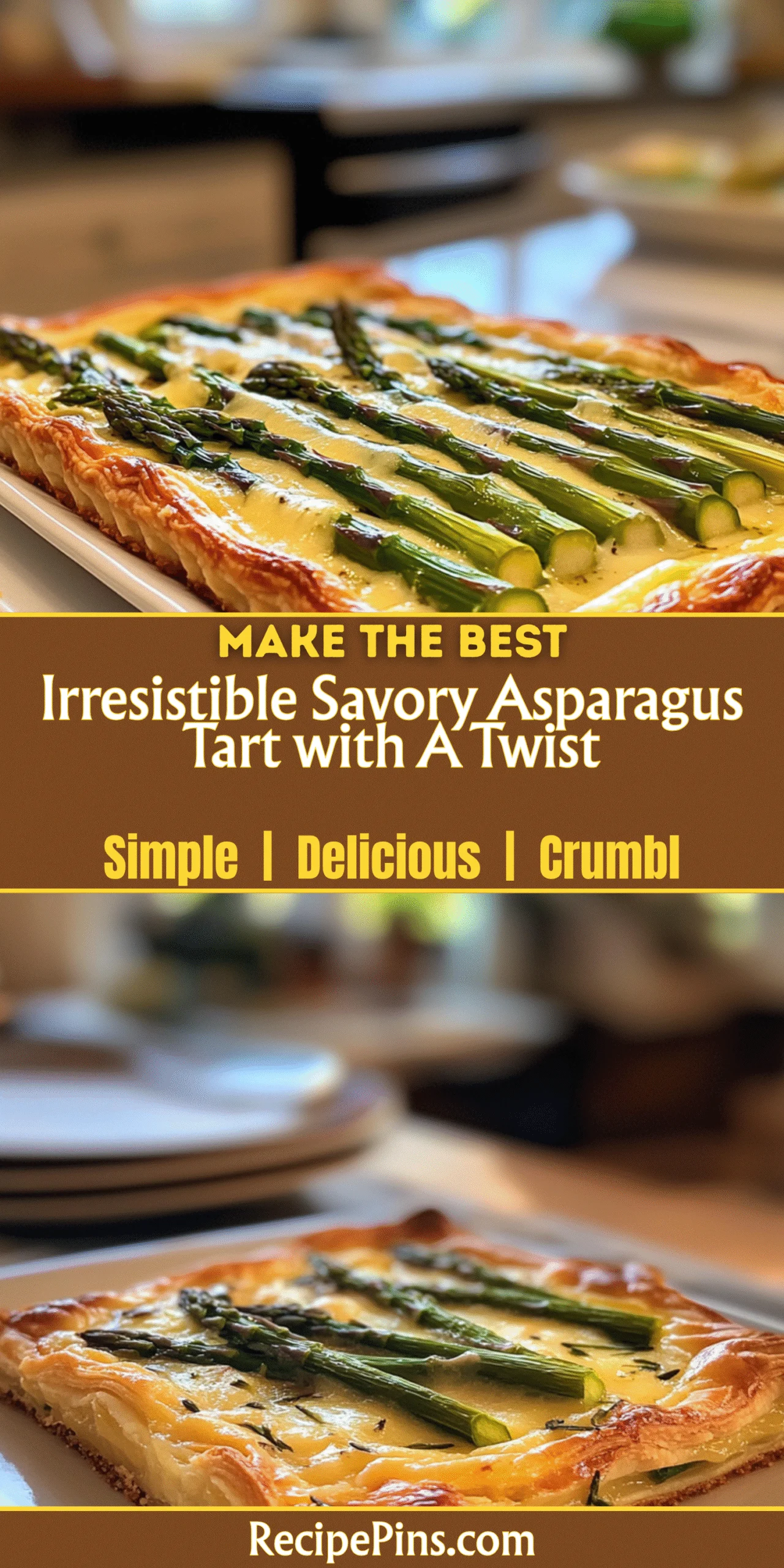 Irresistible Savory Asparagus Tart with A Twist