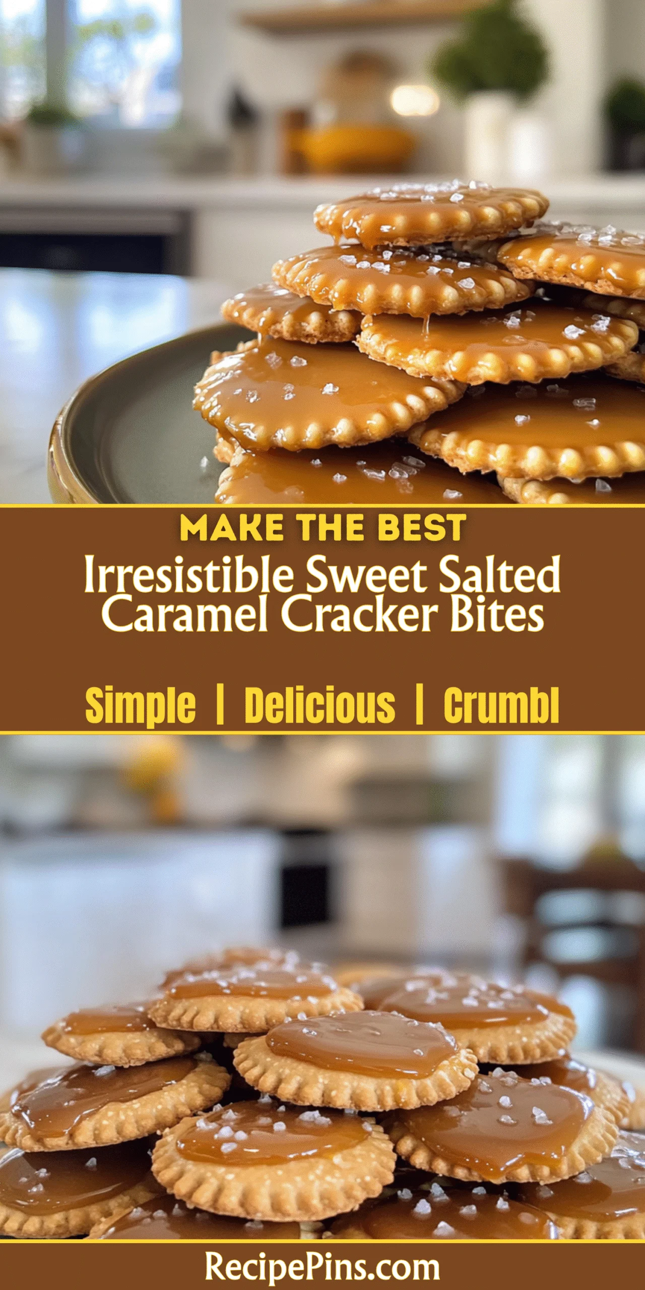 Irresistible Sweet Salted Caramel Cracker Bites