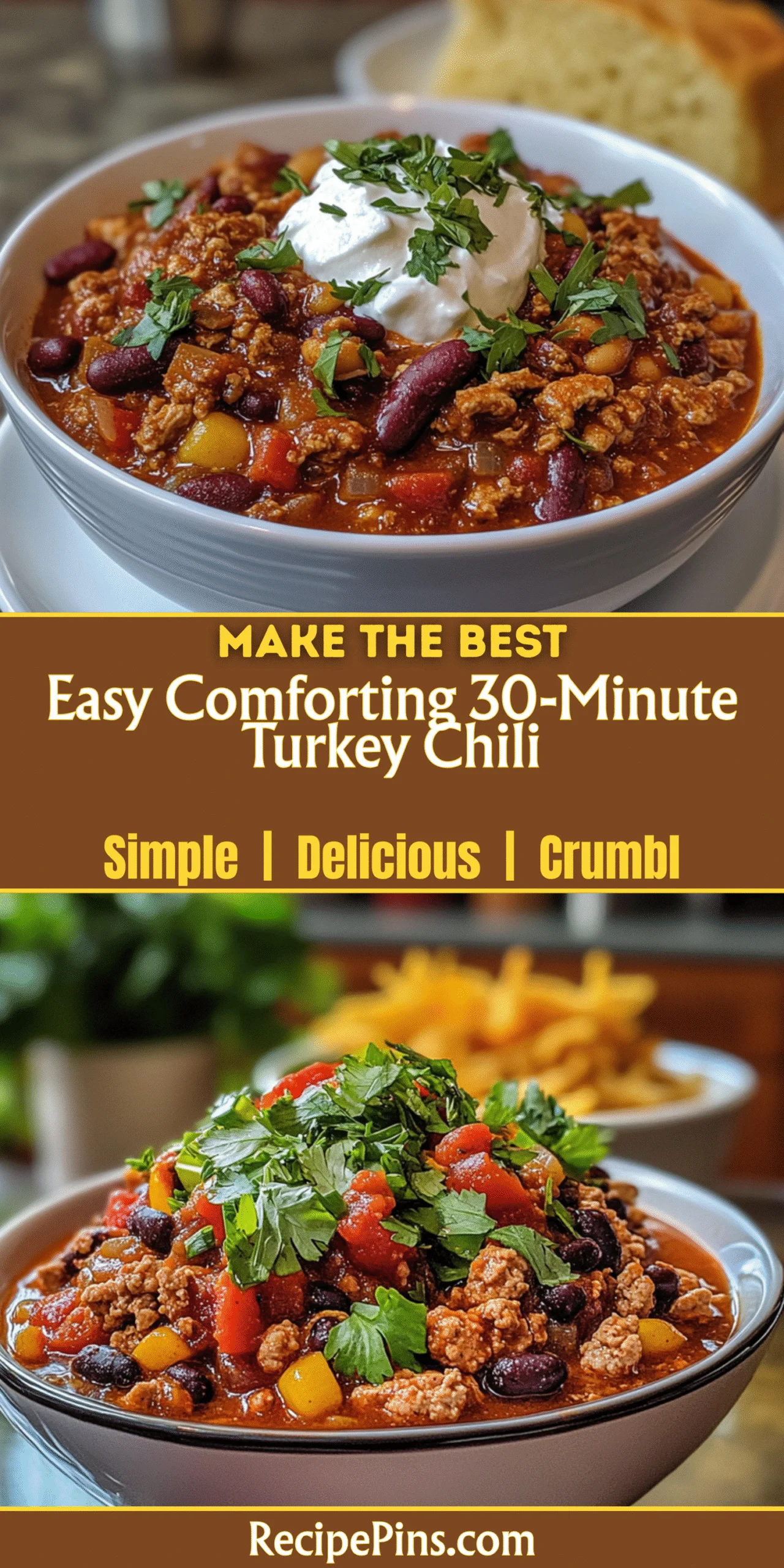 Easy Comforting 30-Minute Turkey Chili
