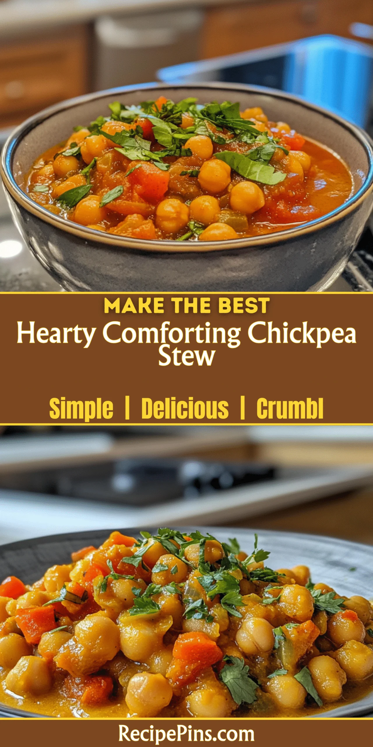 Hearty Comforting Chickpea Stew
