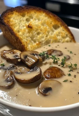 Rich Creamy Mushroom Brie Soup