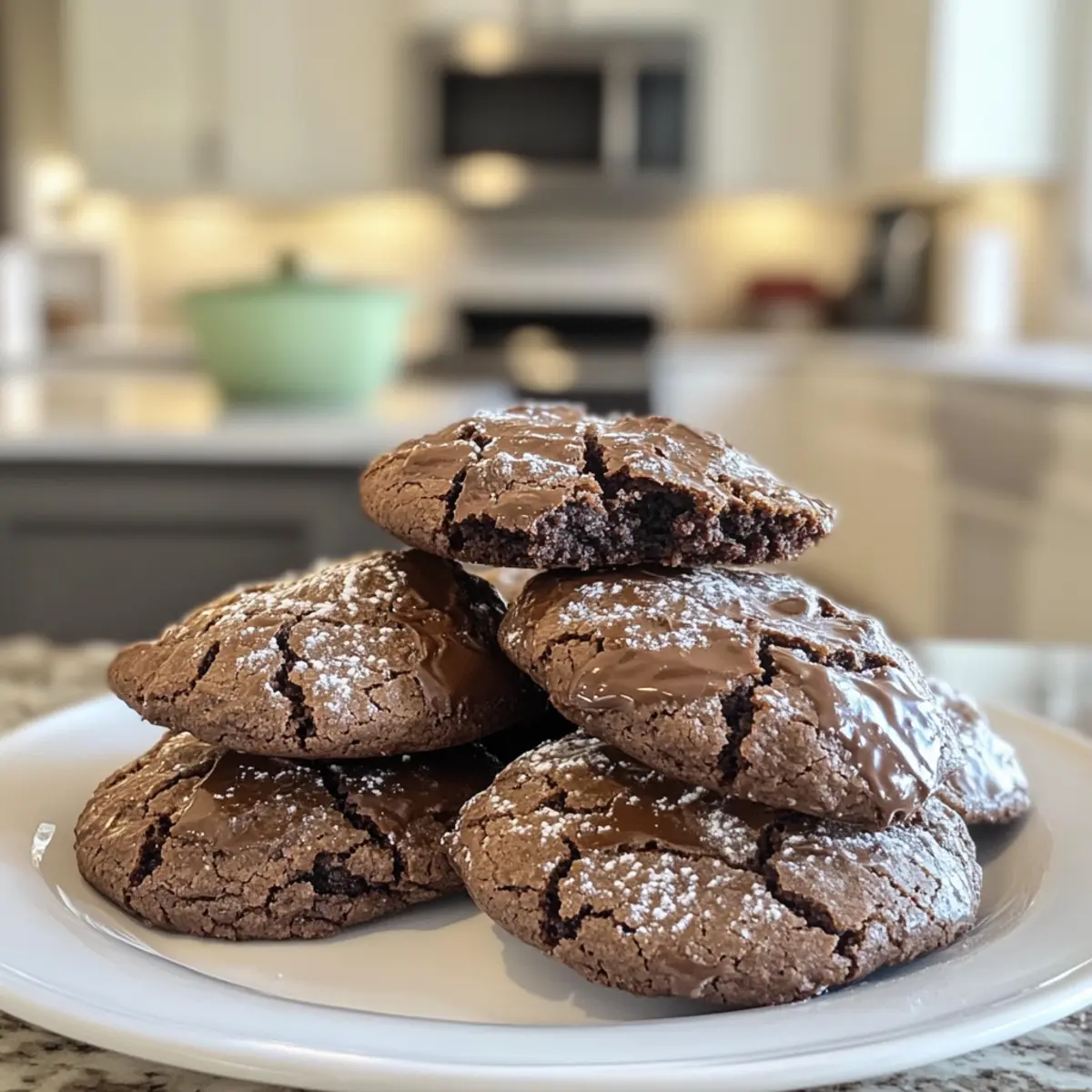 Irresistible Rich Chocolate Crinkle Cookies