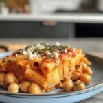 Irresistible Creamy Easy Baked Feta Pasta Chickpeas Recipe