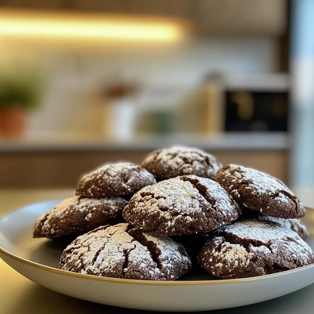 Irresistible Rich Chocolate Crinkle Cookies
