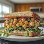 Delightful Creamy Chickpea Salad Sandwich