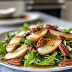 Delectable Arugula Pear Salad with Candied Pecans Recipe