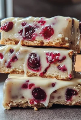 Irresistible Creamy Cranberry Bliss Bars Indulgence Recipe