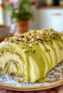 Irresistible Creamy Pistachio Roll Cake