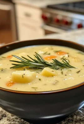 Comforting Cozy Slow Cooker Rosemary-Potato Soup Delight