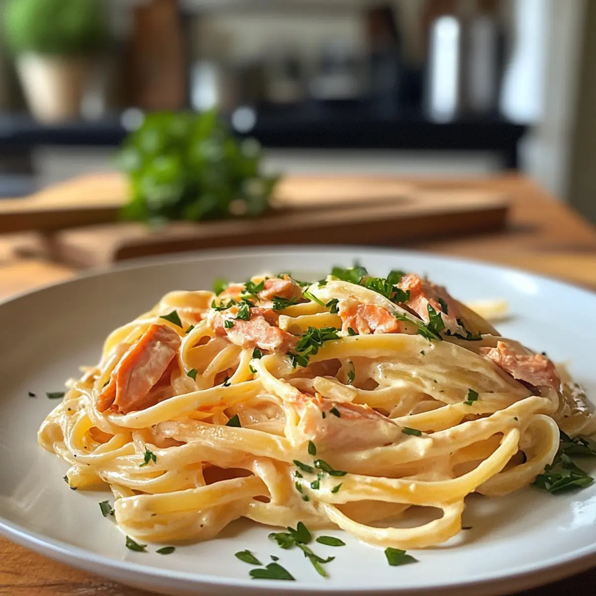 Irresistible Creamy Smoked Salmon Linguine Recipe for Gourmet Nights