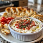 Irresistible Creamy Baked Goat Cheese Bruschetta Dip