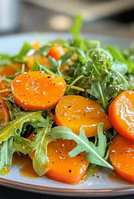 Vibrant Arugula and Persimmon Salad - A Flavorful, Fresh Delight