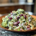 Vibrant Healthy Cranberry Broccoli Salad Recipe