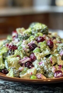 Vibrant Healthy Cranberry Broccoli Salad Recipe