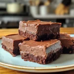 Decadent Creamy French Silk Brownies Fudge Recipe