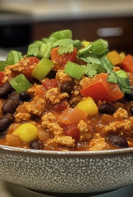 Hearty Homestyle Turkey Chili with Veggies and Black Beans Recipe