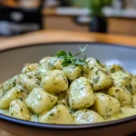 Irresistible Creamy Pesto Gnocchi
