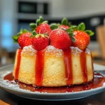 Irresistible Fluffy Strawberry Coconut Sponge Cakes