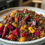 Vibrant Greek-Inspired Lentil Beet Salad