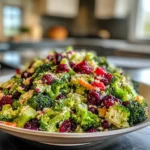 Vibrant Healthy Cranberry Broccoli Salad Recipe