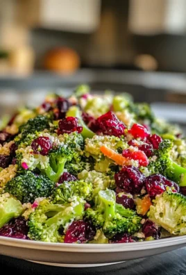 Vibrant Healthy Cranberry Broccoli Salad Recipe