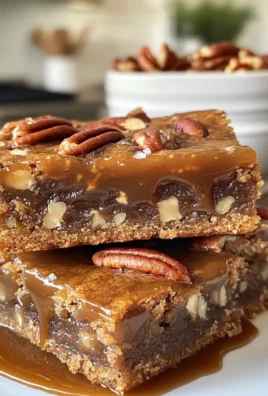 Decadent Gooey Salted Brown Sugar Pecan Cookie Bars