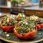 Savory Delightful Spinach and Feta Stuffed Peppers Recipe