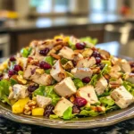 Savory Delightful Turkey Salad with Cranberries and Walnuts