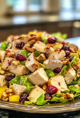 Savory Delightful Turkey Salad with Cranberries and Walnuts