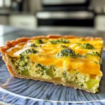 Irresistible Cheesy Crustless Broccoli and Cheddar Quiche