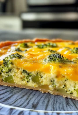 Irresistible Cheesy Crustless Broccoli and Cheddar Quiche