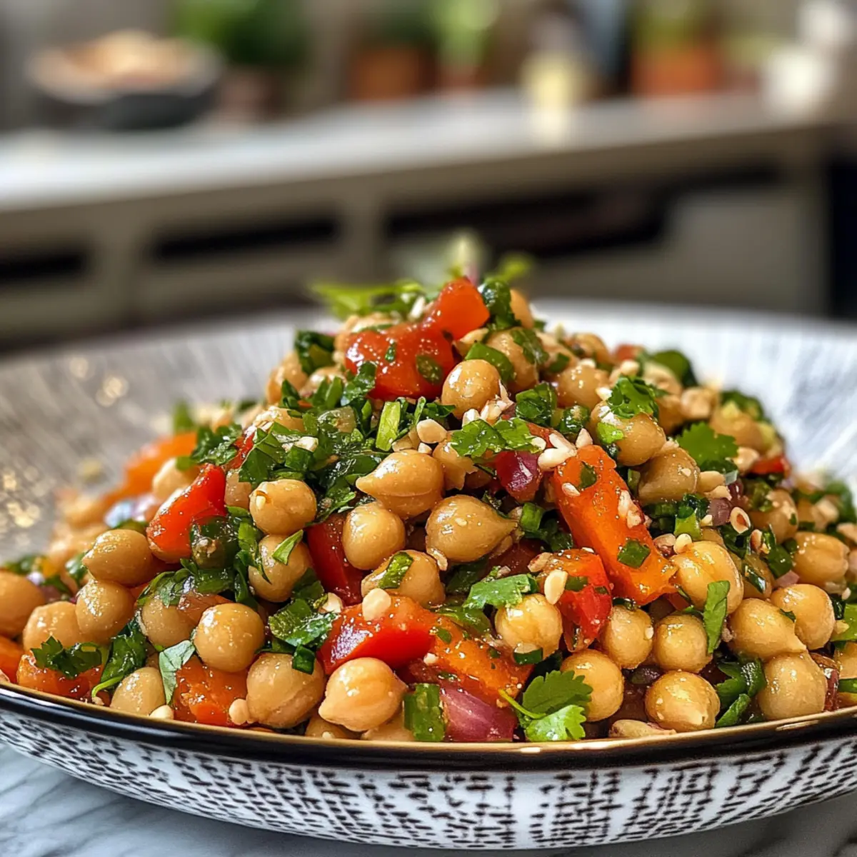 Crispy Crunchy Thai Chickpea Salad