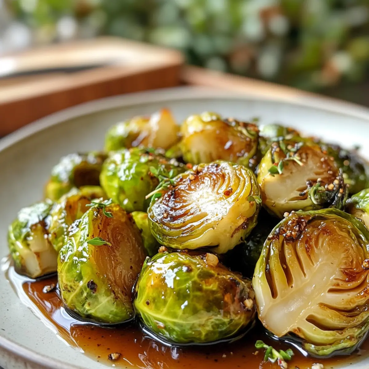 Irresistible Glazed Balsamic Honey Brussels Sprouts