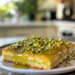 Decadent Pistachio Gooey Butter Cake