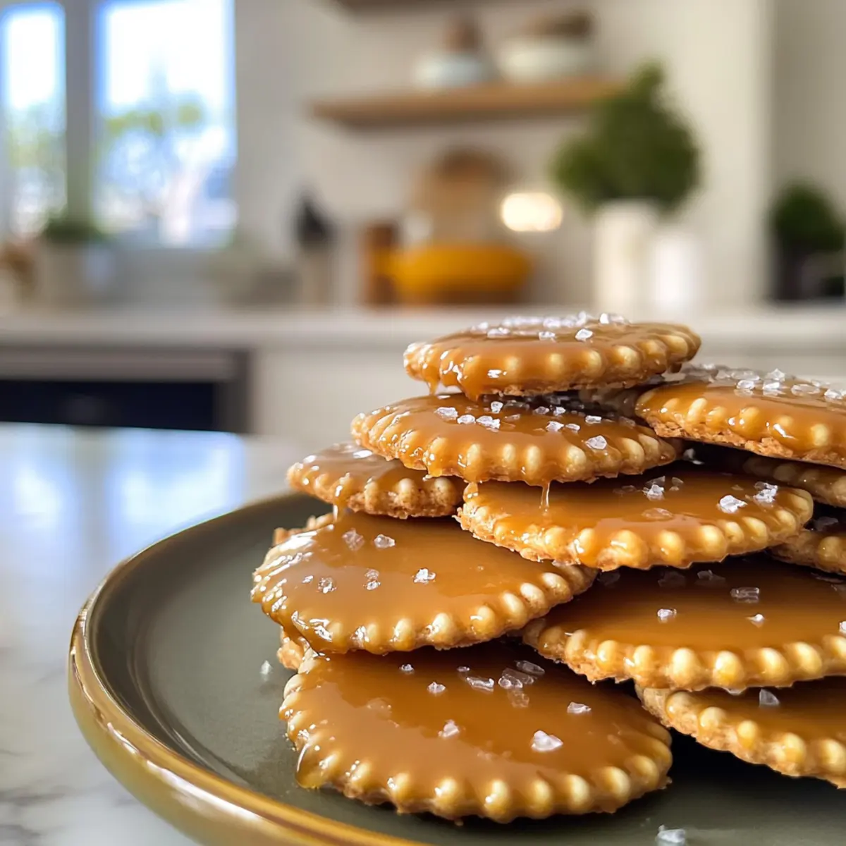 Irresistible Sweet Salted Caramel Cracker Bites