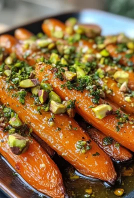 Savory Delightful Coriander Roasted Carrots with Pistachios