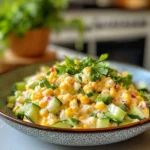 Refreshing Creamy Street Corn Cucumber Salad