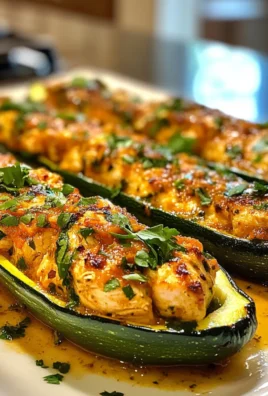 Savory Flavorful Mediterranean Chicken Zucchini Boats Recipe