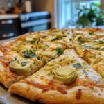 Delicious Homemade Artichoke Pizza