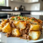 Savory Comforting Ground Beef Casserole Potatoes Recipe
