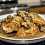Savory Creamy Garlic Chicken and Mushrooms Recipe Delight