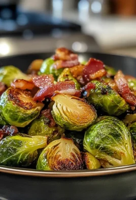 Irresistible Savory Maple Roasted Brussels Sprouts with Bacon