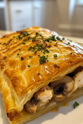 Irresistible Savory Chicken and Mushroom Puff Pastry Recipe