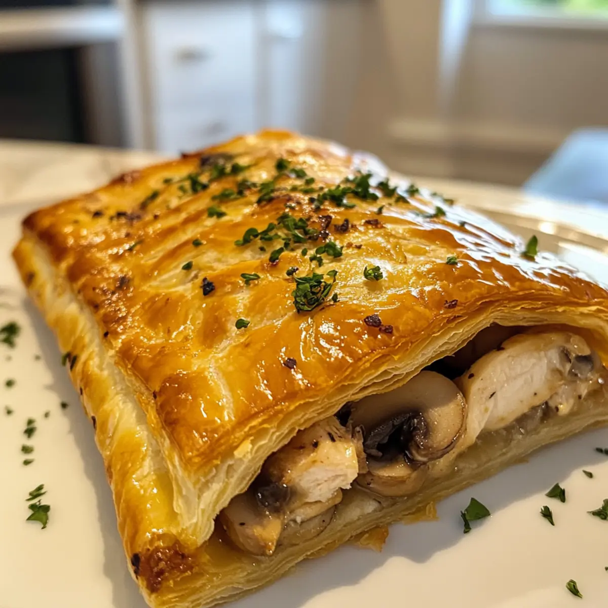 Irresistible Savory Chicken and Mushroom Puff Pastry Recipe