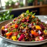 Vibrant Greek-Inspired Lentil Beet Salad