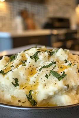 Creamy Herb-Infused Mashed Cauliflower with Butter