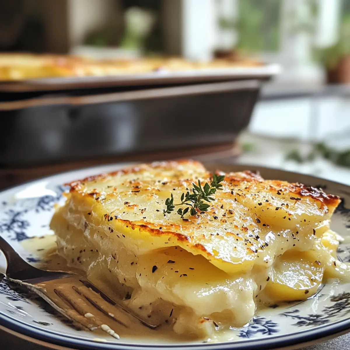 Indulge in Decadent Creamy Potato Leek Au Gratin Delight