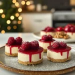Irresistible Creamy No-Bake Christmas Mini Cheesecakes