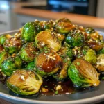 Savory Heavenly Balsamic-Fig Glazed Brussels Sprouts
