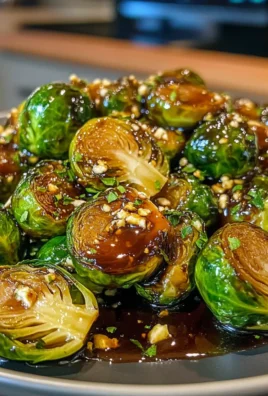 Savory Heavenly Balsamic-Fig Glazed Brussels Sprouts